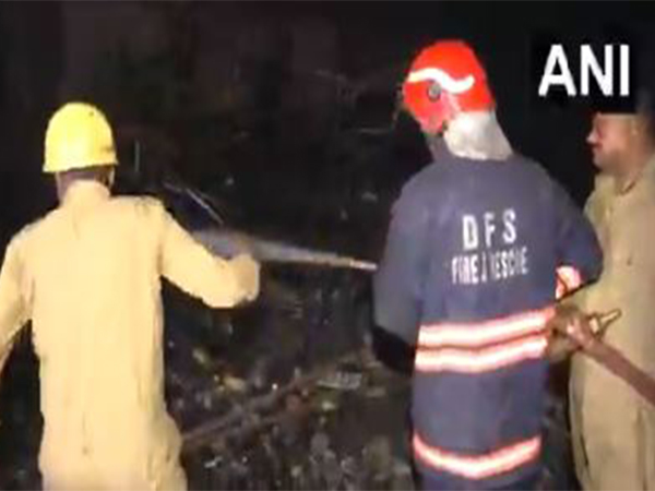 24 shops gutted after massive fire at Dilli Haat in South Delhi (Photo/ANI)