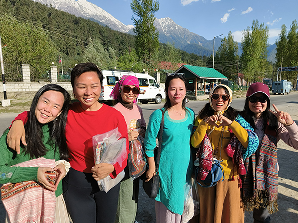 A group of Vietnamese tourists in Pahalgam (Photo/ANI) 