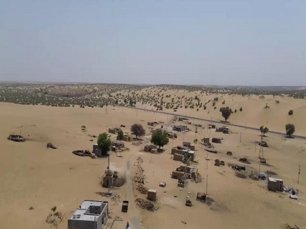 Visual from a border village in Jaisalmer (Photo/ANI)