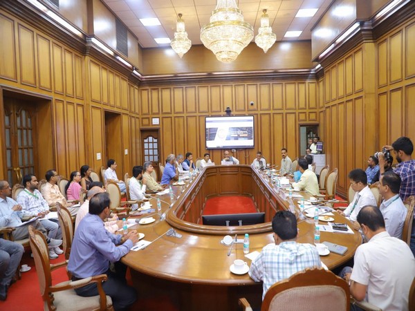 Speaker Vijender Gupta chairs key meeting on establishing an e-Library for Delhi Legislative Assembly. (Photo/Delhi Legislative Assembly Secretariat) 