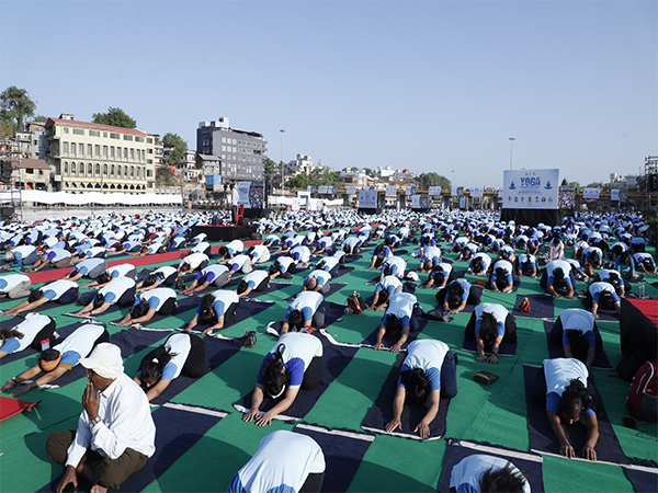 Yoga Mahotsav 2025 in Nashik, Maharashtra (Photo/ @mpprataprao)