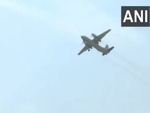 Indian Air Force carried out a flypast on the Ganga Expressway (Photo/ANI)