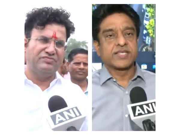  Patparganj BJP MLA Ravindra Singh Negi and NDMC Vice Chairman Kuljeet Singh Chahal  (Photo/ANI)