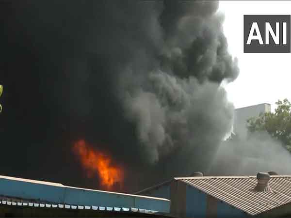 Fire breaks out in a chemical factory located in Vatva GIDC (Photo/ANI)