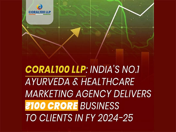 Coral100 LLP: India’s No.1 Ayurveda & Healthcare Marketing Agency Delivers ₹100 Crore Business to Clients in FY 2024-25