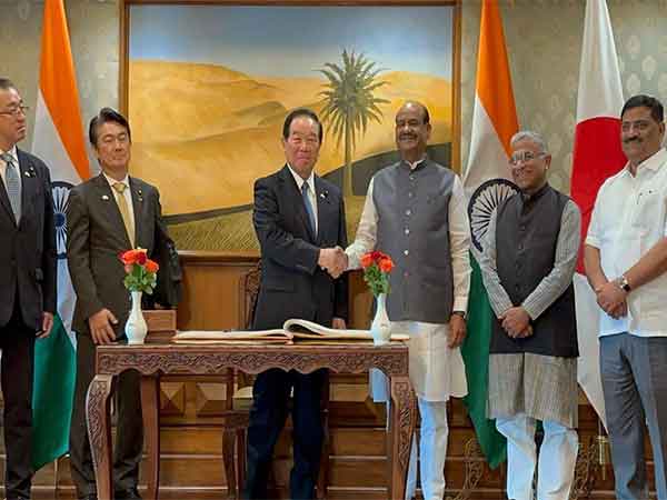 Lok Sabha Speaker Om Birla with Japanese delegation (Image: X@ombirlakota)