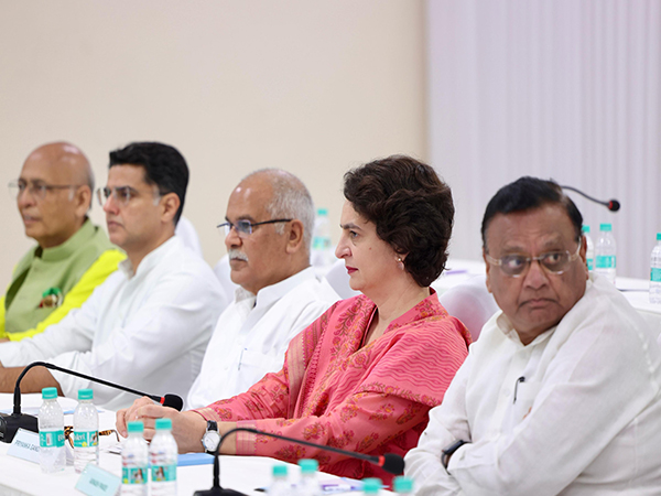 Visual from Congress Working Committee meeting. (Photo source: X @kharge)