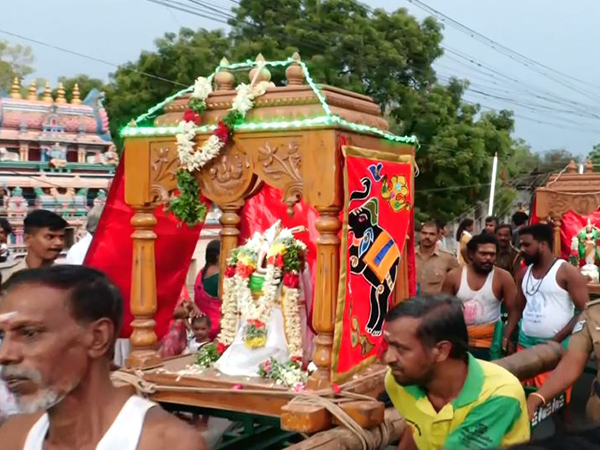 Chithirai festival at Madurai’s Meenakshi Amman Temple (Photo/ANI) Chithirai festival at Madurai’s Meenakshi Amman Temple (Photo/ANI)
