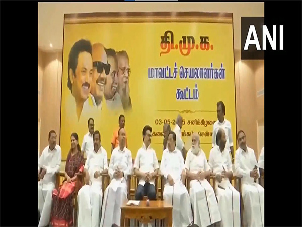 DMK district secretaries meeting in Chennai (Photo/ANI)