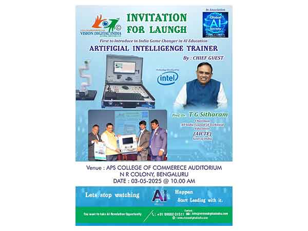 Vision Digital India Unveils India’s First AI Trainer Machine in Collaboration with Intel – A Major Milestone in AI Education launched by AICTE Chairman