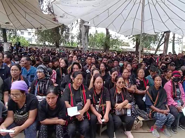 Manipur people mark two years since violence. (Photo/ANI)