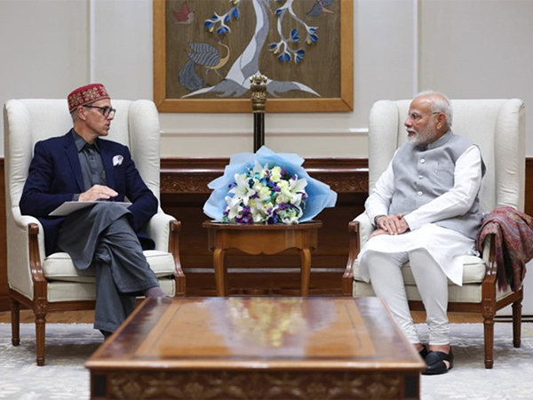 Jammu and Kashmir Chief Minister Omar Abdullah with Prime Minister Narendra Modi (Photo/X@JKNC_)
