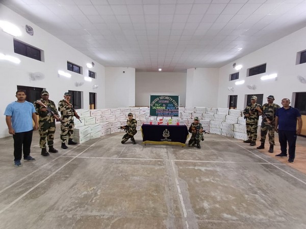 BSF seizes contraband worth Rs 3 cr in Tripura (Photo/ANI)