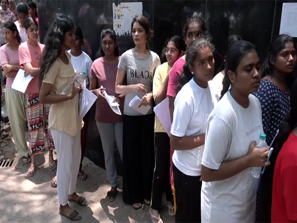Visuals from an examination centre in Chennai (Photo/ANI) 
