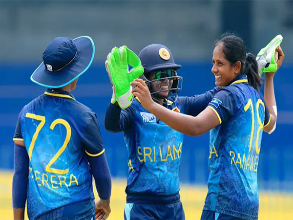 Team Sri Lanka Women celebrating after taking a wicket (Photo: ICC)