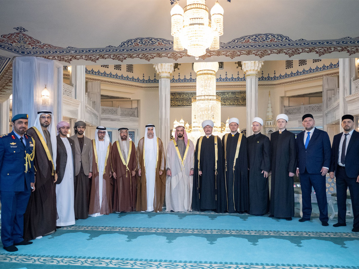 UAE DyPM Saif bin Zayed attends closing ceremony of international symposium in Moscow (Photo/WAM)