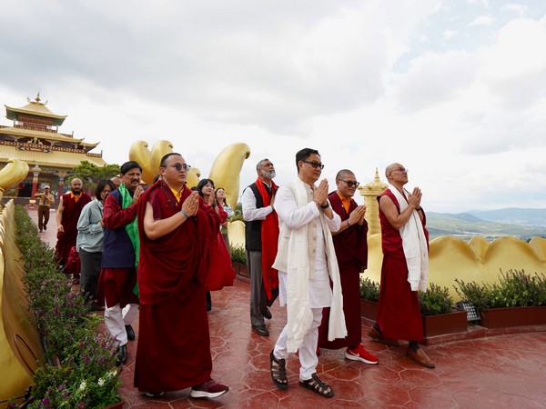 Union Minister Kiren Rijiju at Samten Hills Dalat (Photo: X/ @KirenRijiju)