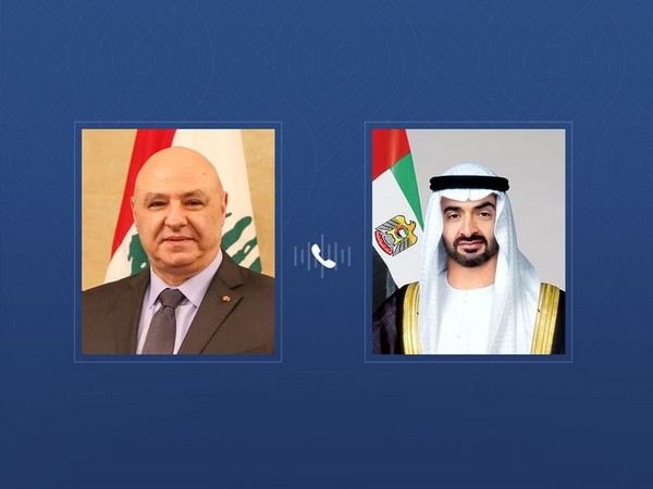 President Mohamed bin Zayed received a call from Lebanese President Joseph Aoun on UAE-Lebanon ties. (Photo: WAM)