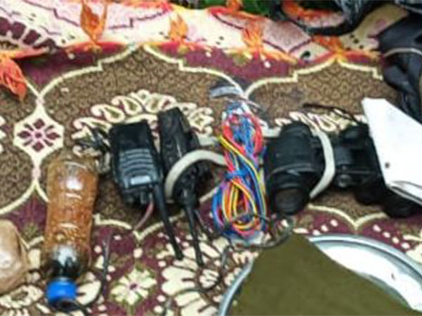 Visuals of items seized from the hideout (Photo/ANI)