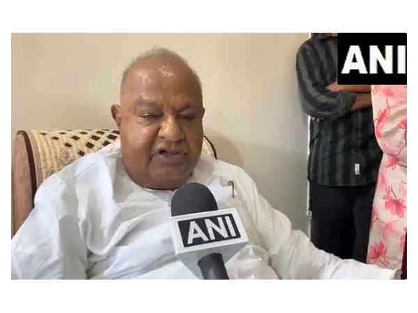 Former Prime Minister and Janata Dal (Secular) leader HD Deve Gowda. (Photo/ANI)