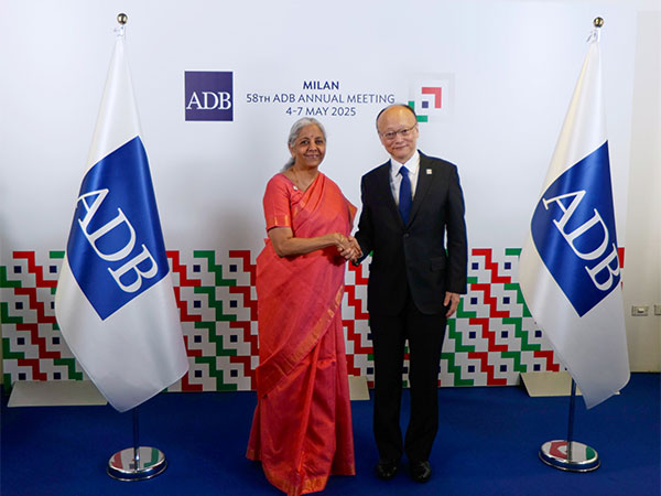 Finance Minister Nirmala Sitharaman with Asian Development Bank President Masato Kanda (Image: X/@FinMinIndia)