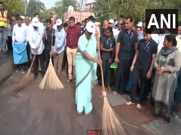 Delhi CM Rekha Gupta at the spot (Photo/ANI)