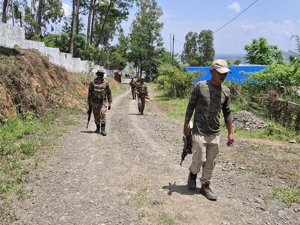 Seach operations carried out by Manipur's security forces (Photo/X @manipur_police)
