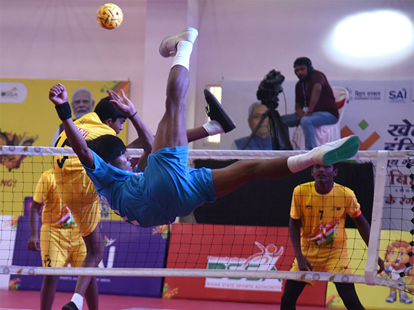 Sepak Takraw players in action during Khelo India Youth Games (Image: SAI media)