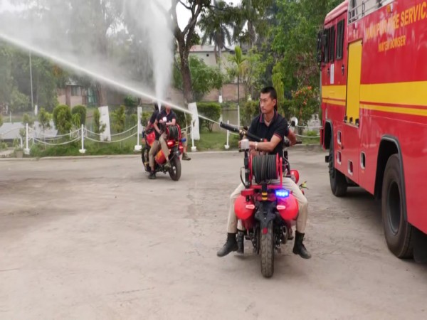 Manipur enhances fire response with high-tech motorbikes (Photo/ANI)