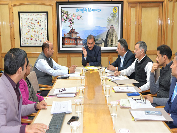Himachal Pradesh Chief Minister Sukhvinder Singh Sukhu during the meeting (Photo/ANI)