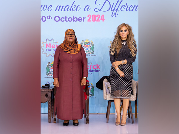 H.E. Dr. Samia Suluhu Hassan, President of the United Republic of Tanzania, and Senator, Dr. Rasha Kelej, CEO of Merck Foundation, during the 11th Edition of the Merck Foundation Annual Conference