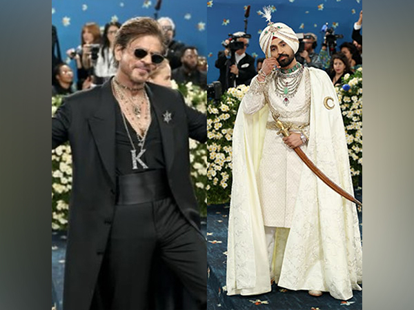 Bollywood supertsar Shah Rukh Khan (Image source: Sabysachi), Punjabi actor Diljit Dosanjh (Image source: Diljit's instagram)