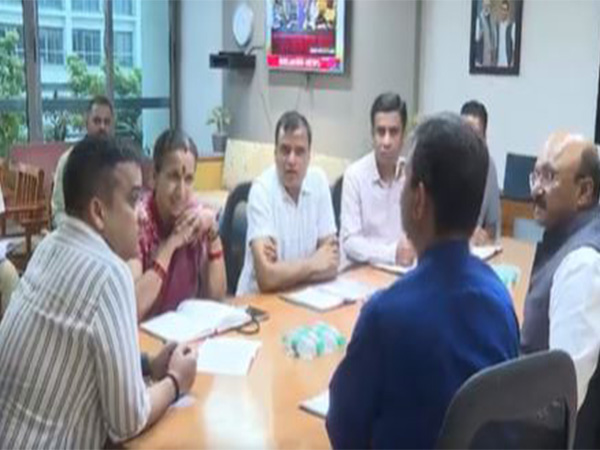 Gujarat Home Minister Harsh Sanghvi holds meeting (Photo/ANI)