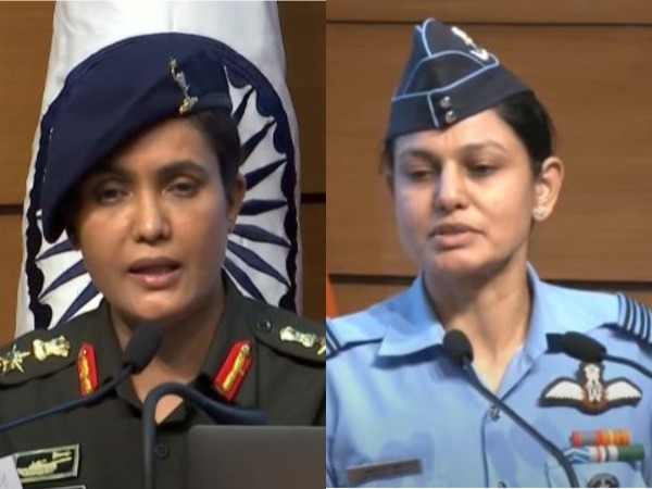 Col Sophia Qureshi and Wing Commander Vyomika Singh. (Photo/MEAYoutube)