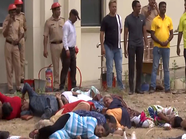 Mock drill from Mumbai (Photo/ANI)