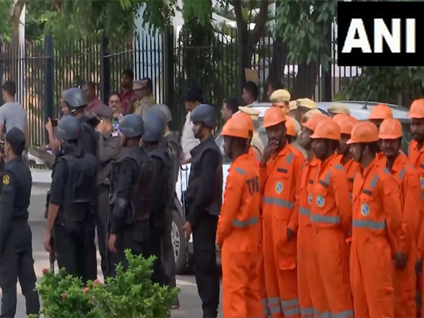 TNDRF carried out mock drill at Chennai port (Photo/ANI)