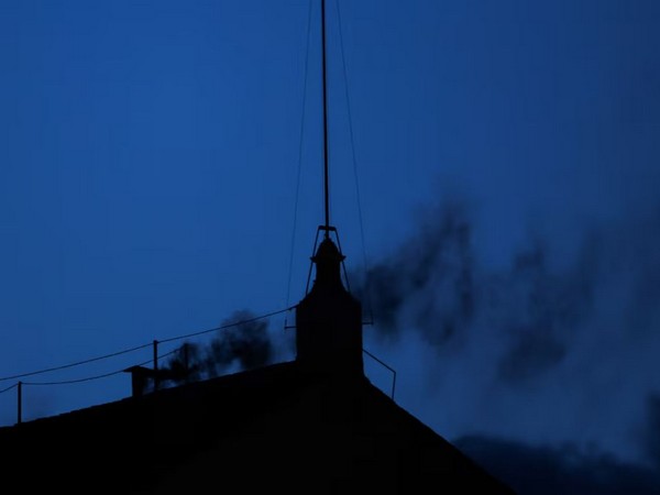 Black smoke rises from the chimney on the Sistine Chapel, indicating no decision has been made to elect a new Pope at the Vatican (Image/Reuters)
