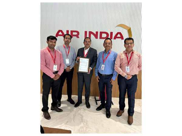 Air India team with recently awarded WHO GDP certificate