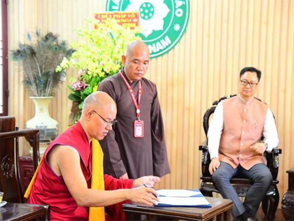 International Buddhist Confederation and Vietnam Buddhist Sangha signs MOU (Photo/Ministry of Culture)
