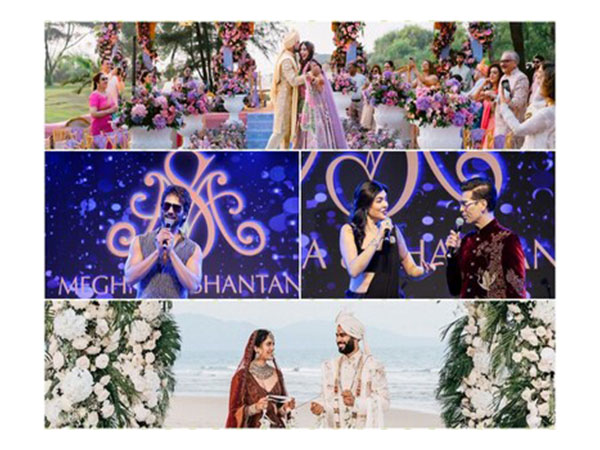 From top to bottom: Photograph by SeventybyTwo; Centre: Shahid Kapoor, Sushmita Sen and Karan Johar at businesswoman Seema Singh’s daughter’s wedding; Photograph by Oragraphy