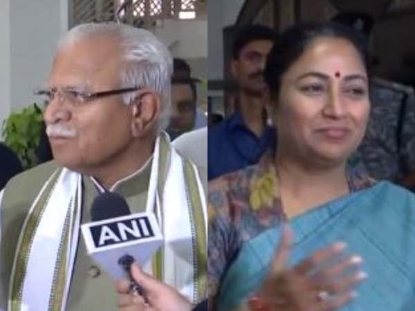 Union Minister Manohar Lal Khattar and Delhi Chief Minister Rekha Gupta (Photo/ANI)