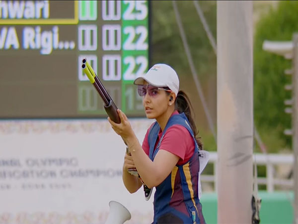 India's shotgun shooter Maheshwari Chauhan (Image: NRAI)