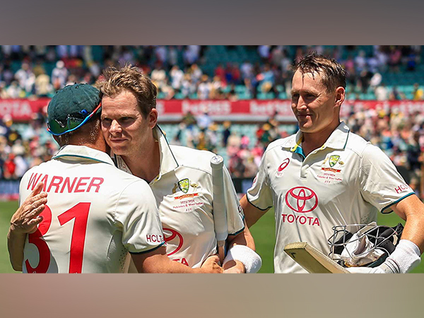 Marnus Labuschagne with Steve Smith and David Warner (Photo: ICC)
