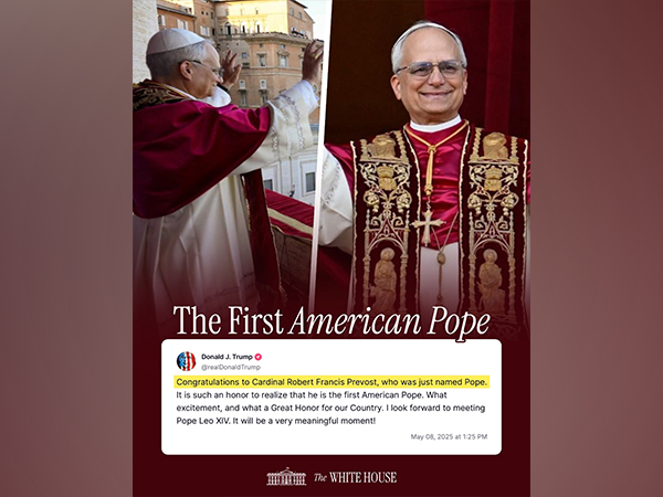 White House congratulates Pope Leo XIV (Image: X)