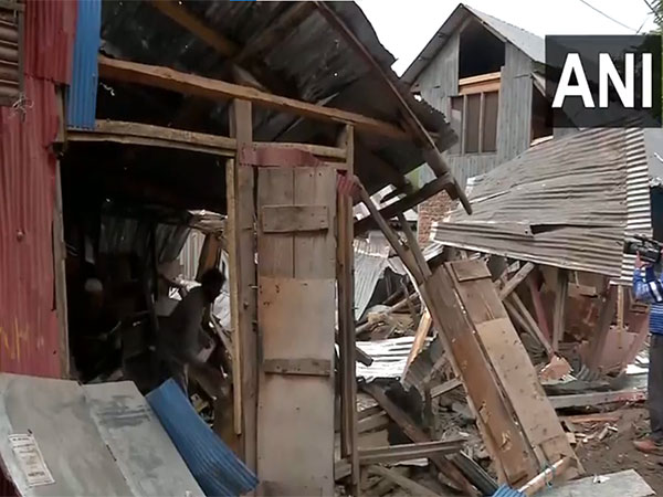 Still from the border village in Jammu and Kashmir (Photo/ANI)