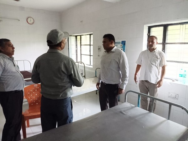 Health Secretary R. Rajesh Kumar in a hospitals in Champawat, Uttarakhand  (Photo/ANI)