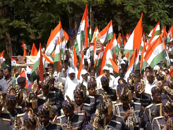 Congress leaders hold Tiranga Yatra in Bengaluru to support Indian armed forces (Photo/ANI) 