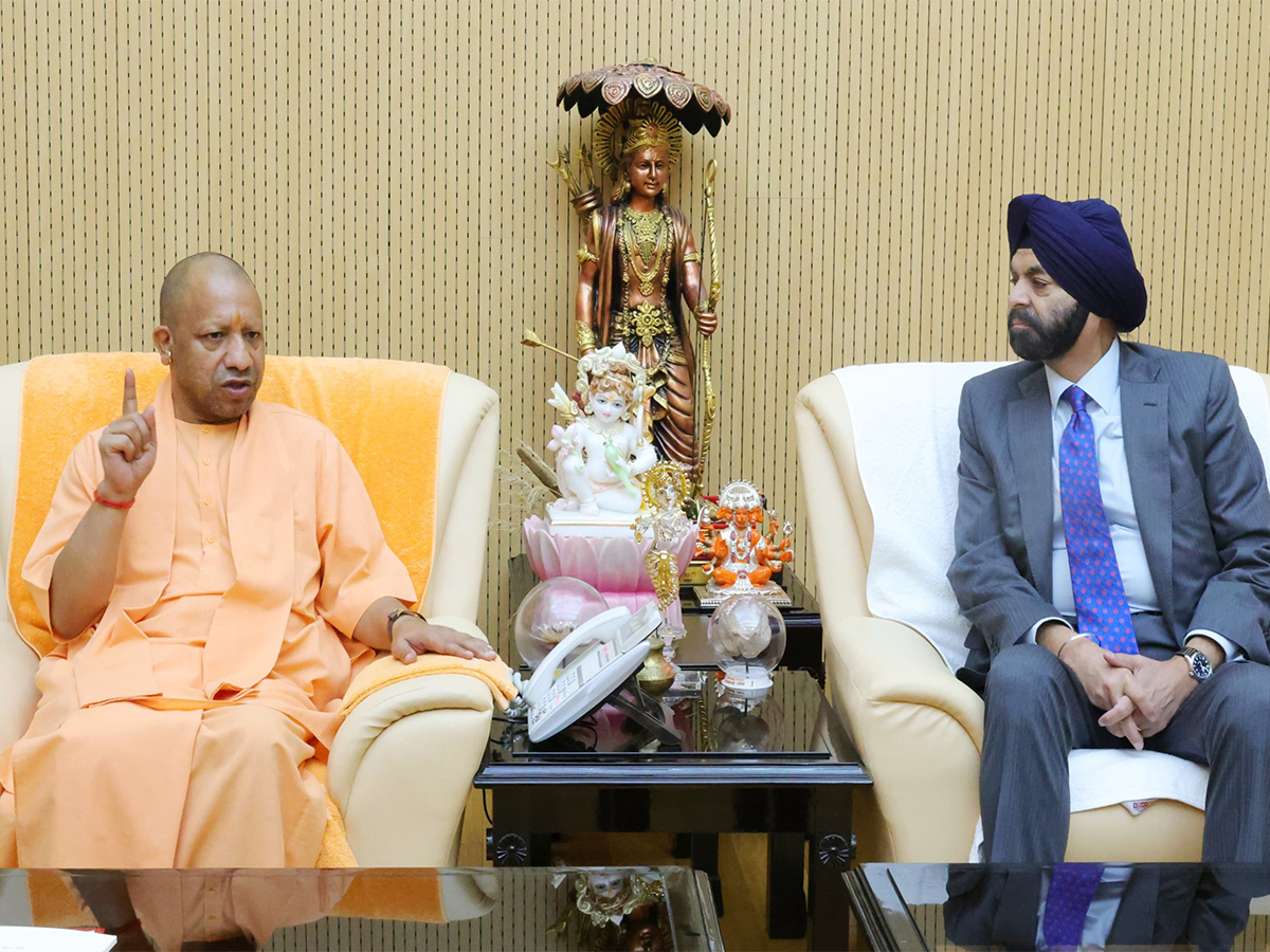 World Bank President Ajay Banga meets Uttar Pradesh Chief Minister Yogi Adityanath in Lucknow (Image: CMO)