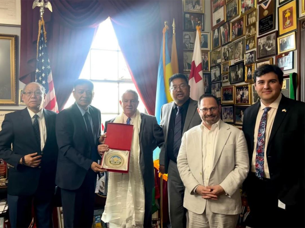 Tibetan Government-in-Exile President Sikyong Penpa Tsering meets US Congressman Joe Wilson (Image Credit: X/@CTA_TibetdotNet)