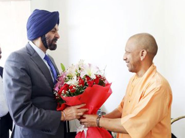 President of the World Bank Group Ajay Banga with UP CM Yogi Adityanath. (Photo/ANI)
